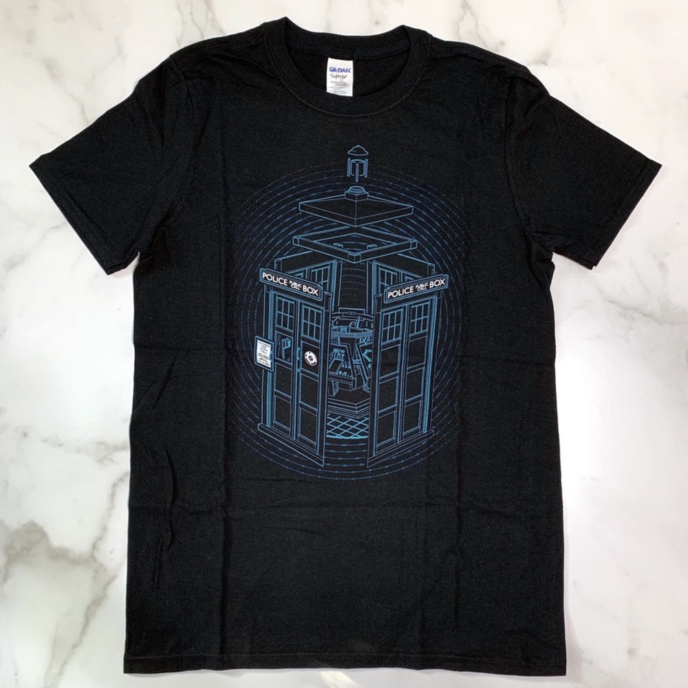 DR. WHO TARDIS SCHEMATIC BLUEPRINT Graphic Tee